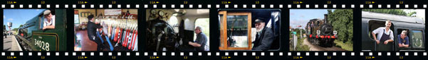 Filmstrip of railway photos